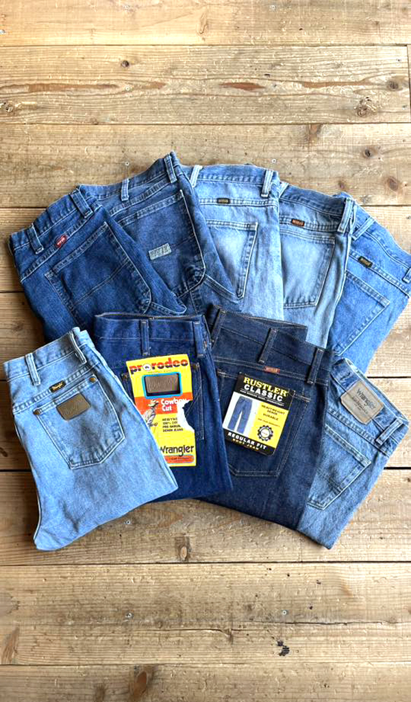 【Wrangler & Rustler】 US企画ラングラー&ラスラーのデニムパンツ@古着屋カチカチ