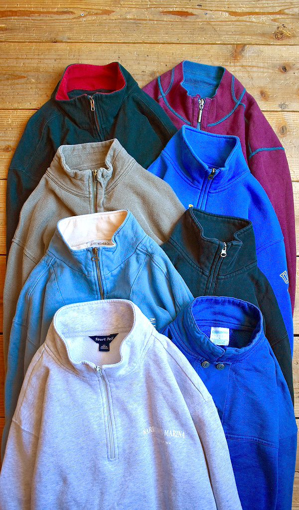 【Half Zip Pullover】 プルオーバーのハーフジップスウェット入荷～　@古着屋カチカチ