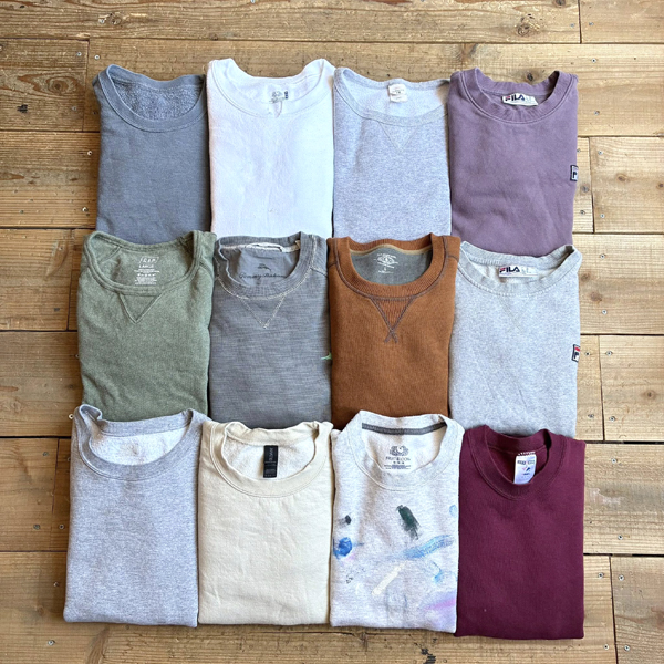 【Minimal Crewneck Sweatshirt】 ミニマル無地クルーネックスウェット入荷～