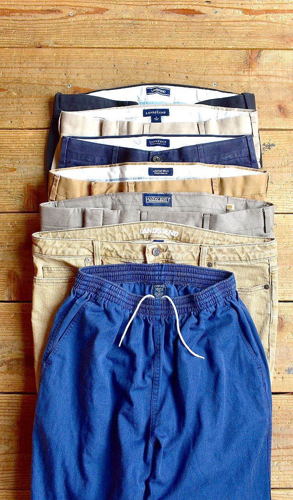 【Lands’ End　ランズエンド】 ワイドパンツ/2タックチノパン入荷^^　@古着屋カチカチ