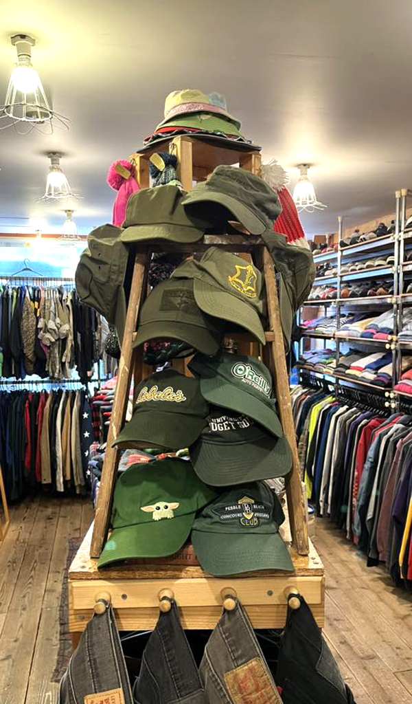 【Olive Green Cap　オリーブグリーンキャップ】 自然に馴染む緑帽子@古着屋カチカチ