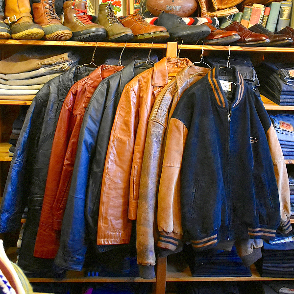 【OLD Leather Jacket】 程よくおじさん臭いレザージャケット入荷～　@古着屋カチカチ