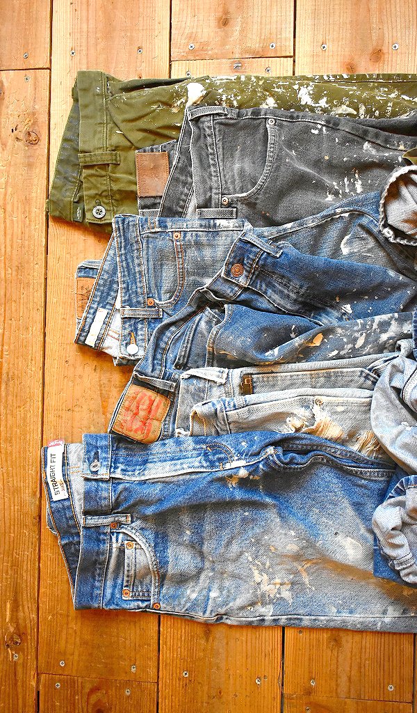 【クセしかないボトムス入荷！】 芸術の秋に欠かせないペンキジーンズ入荷～　@古着屋カチカチ