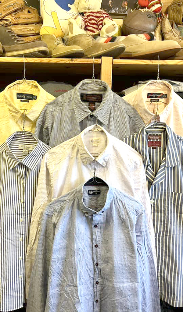 【Stripe Shirt ストライプシャツ】 スッキリとした縦縞模様シャツ入荷～@古着屋カチカチ