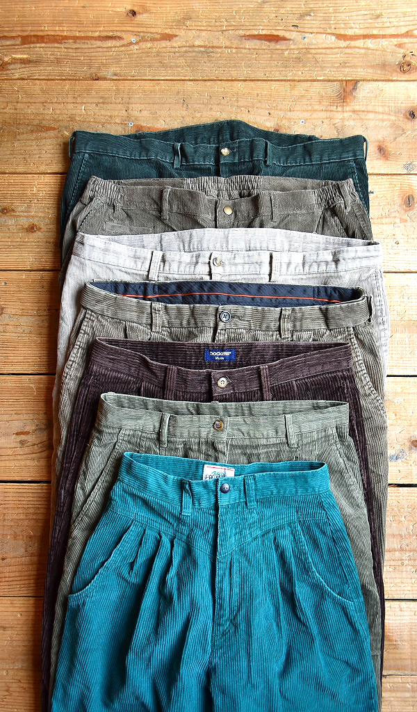 【Corduroy Pants】 秋にぴったりの太畝コーデュロイパンツ入荷~@古着屋カチカチ