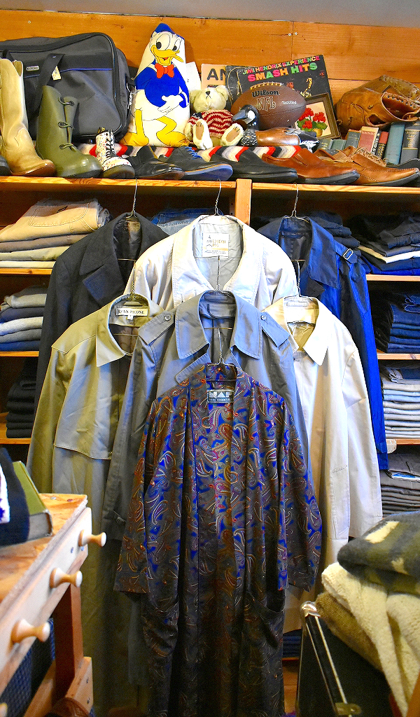 【Long Coat ロングコート】 春先に使えるステンカラー/トレンチコート入荷~@古着屋カチカチ