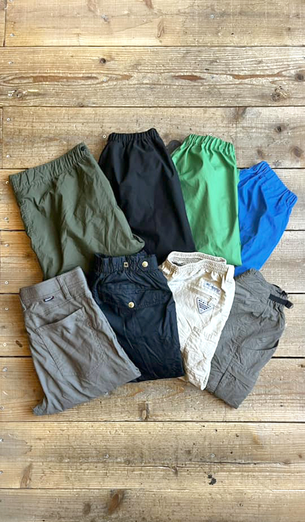 【Outdoor Pants アウトドアパンツ】シャカシャカ素材のゴアテックス/ナイロンパンツ入荷～