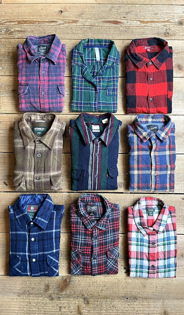 【Flannel Shirt フランネルシャツ】秋らしい起毛素材のチェックシャツ入荷@古着屋カチカチ