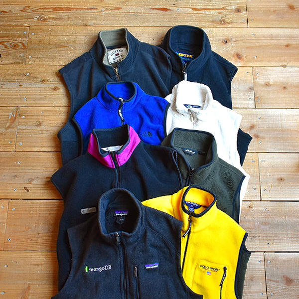 【アウトドアMixなフリースベスト】 インナーにもアウターにもOKな優れモノ入荷～　@古着屋カチカチ