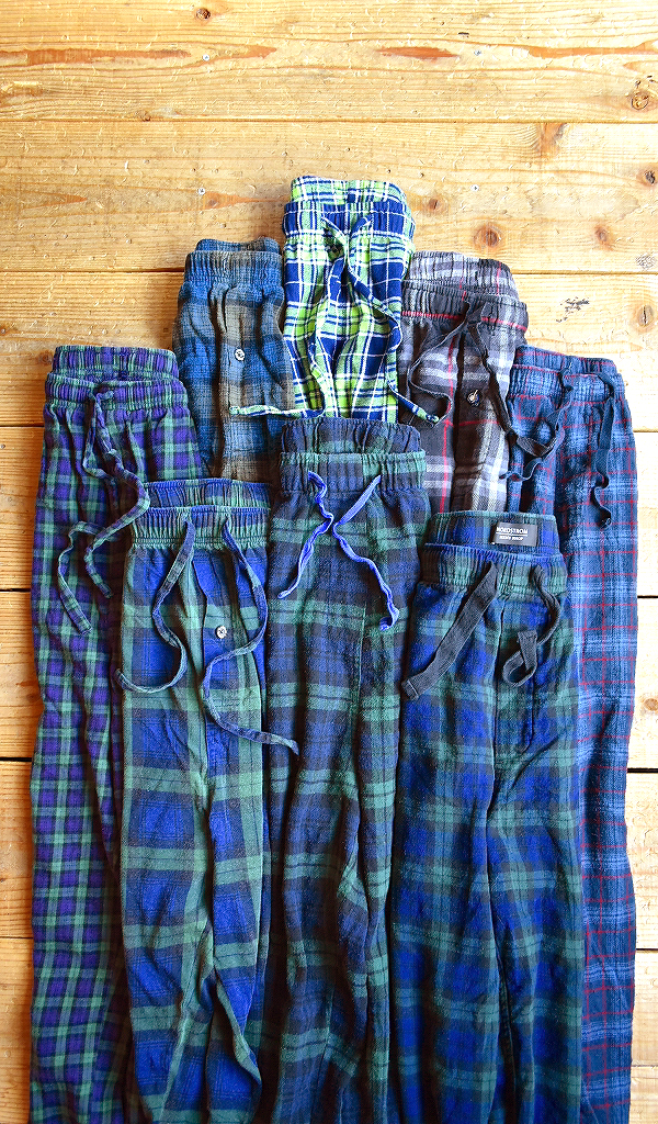 【Plaid Pajama Pants】 定番チェック柄パジャマパンツ入荷~@古着屋カチカチ