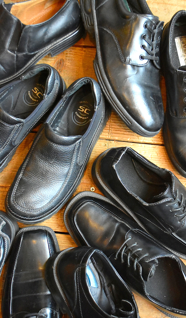 【Black Leather Shoes 黒革靴】 スニーカー感覚で履ける黒レザーシューズ入荷～