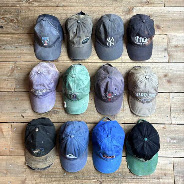 【Faded & Distressed Cap ボロの極みキャップ】 ボロの美学的フェードキャップ～