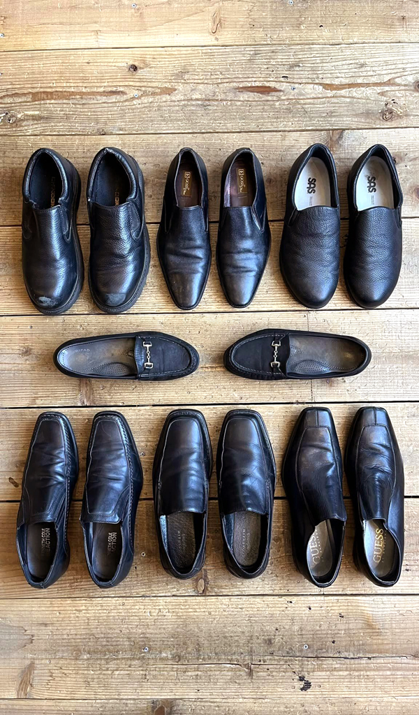 【Slip-On Leather Shoes】 革靴スリッポン黒レザーシューズ入荷～@古着屋カチカチ