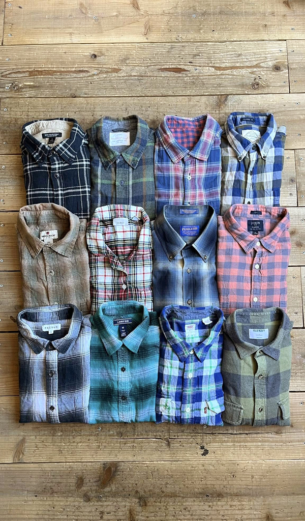 【Casual Plaid Shirt　チェックシャツ】春先のチェック&ネルシャツ入@古着屋カチカチ