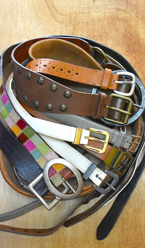 【Leather Belt レザーベルト】 春夏に最適な革小物を入荷～@古着屋カチカチ