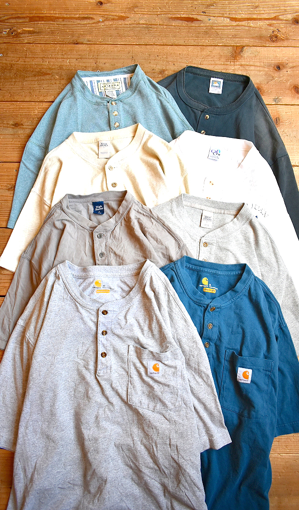 【Henley Tee ヘンリーネックT】 ボタンアップのおしゃれなTシャツ入荷~@古着屋カチカチ