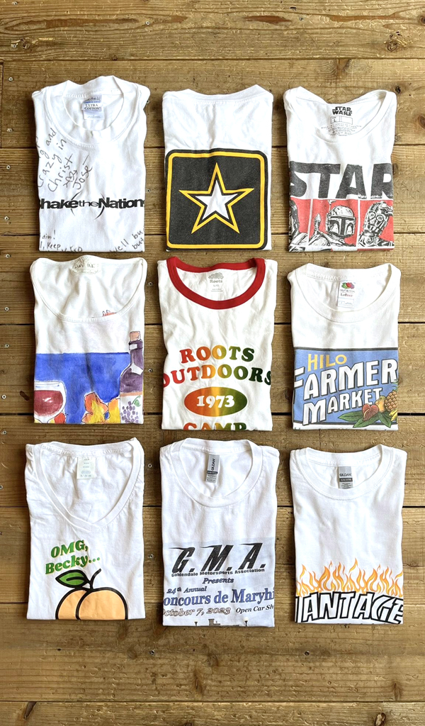 【White Cotton Tee　白T】 爽やかなホワイトプリントTシャツ入荷～　@古着屋カチカチ