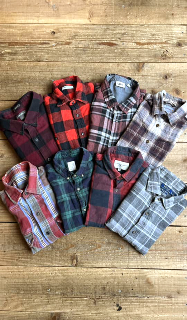 【Plaid Flannel Shirt】USAブランドの長袖チェックネルシャツ入荷@古着屋カチカチ