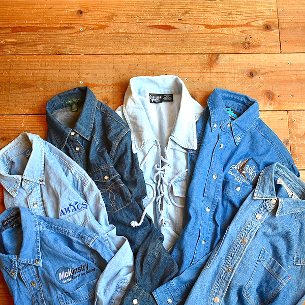 【DENIM SHIRTS】 春先に使えるデニムシャツ入荷～　@古着屋カチカチ