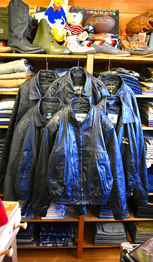 【Black Leather Jacket】 今年も大人気のレザージャケット/スタジャン入荷~