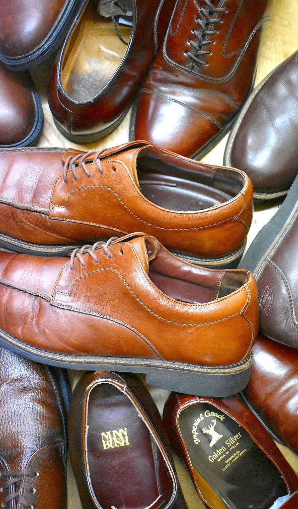 【Leather Shoes茶革靴】 秋モードのブラウンレザーシューズ入荷~ @古着屋カチカチ