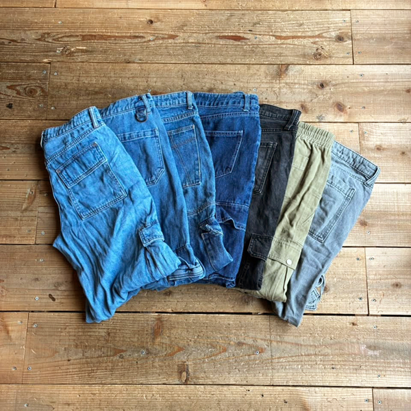 【Baggy Denim Cargo Pants】 今の気分にハマるバギーデニムカーゴパンツ入荷〜
