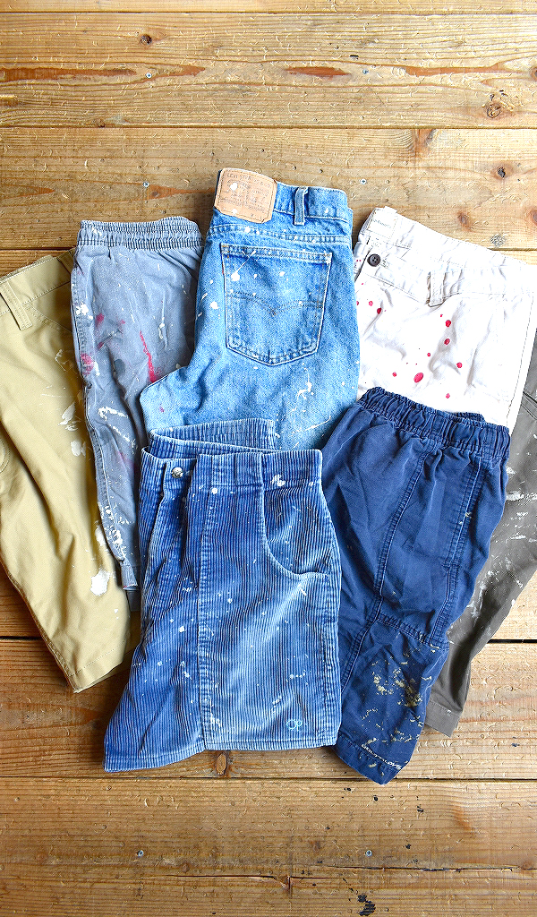 【Paint & Art Shorts】 芸術的なペンキアートのショートパンツ入荷~@古着屋カチカチ