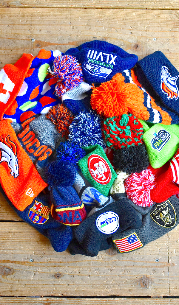 【ボンボンニット帽再入荷！】 真冬でもポカポカのニットキャップ大量～@古着屋カチカチ