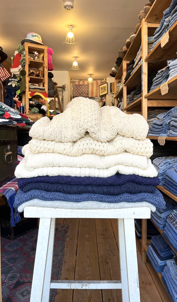 【Well-made knit Sweater】こだわりの素材や生産国ニットセーター@古着屋カチカチ