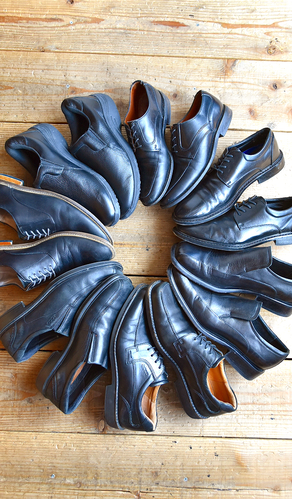 【Black Leather Shoes 黒革靴】人気のブラックレザーシューズ入荷~@古着屋カチカチ