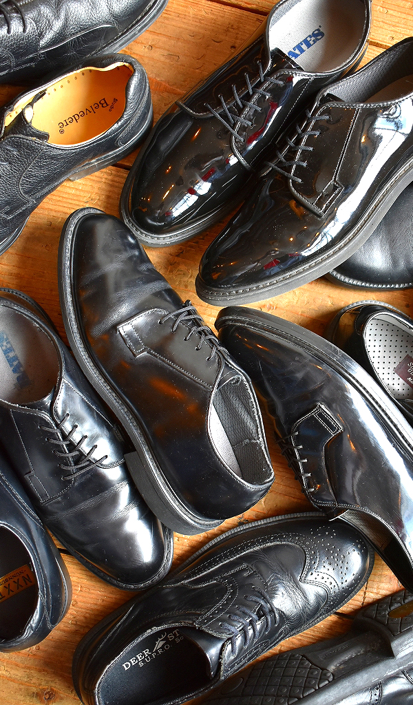 【１番人気のブラックレザーシューズ】 久しぶりに黒革靴を入荷～　@古着屋カチカチ