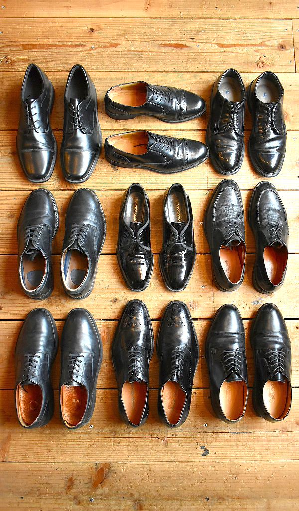 【Black Leather Shoes】人気のブラックレザーシューズ(黒革靴)入荷@古着屋カチカチ