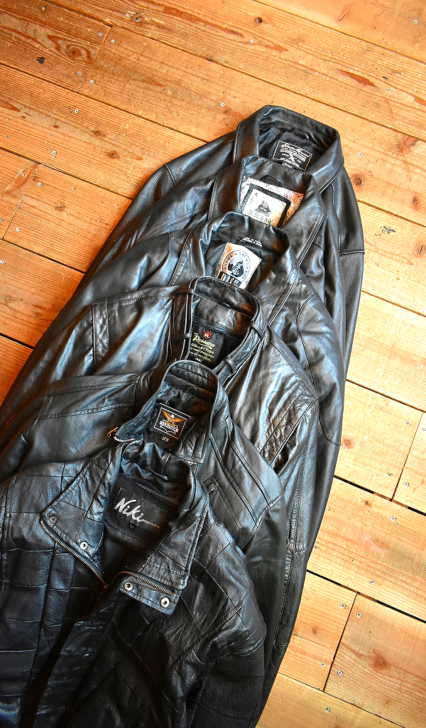 【Black Leather Jacket】 今が旬のスタジャンレザージャケット～@古着屋カチカチ