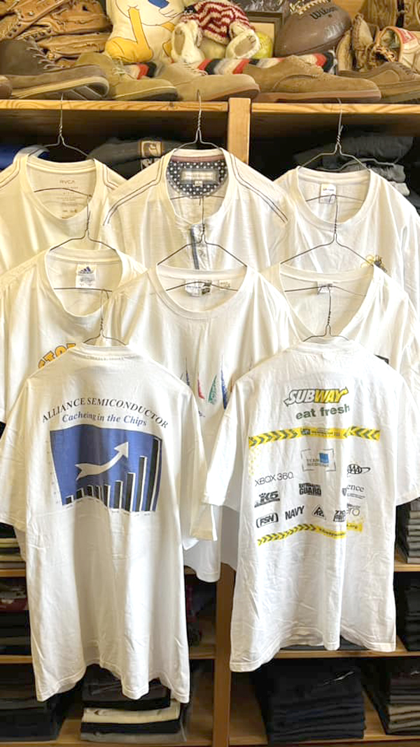 【White Cotton Tee】 OLD感溢れる白プリントTシャツ入荷～@古着屋カチカチ