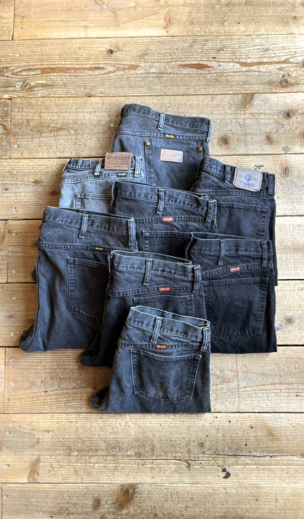 【Wrangler & Rustler】 ラングラー&ラスラーのブラックジーンズ入荷@古着屋カチカチ
