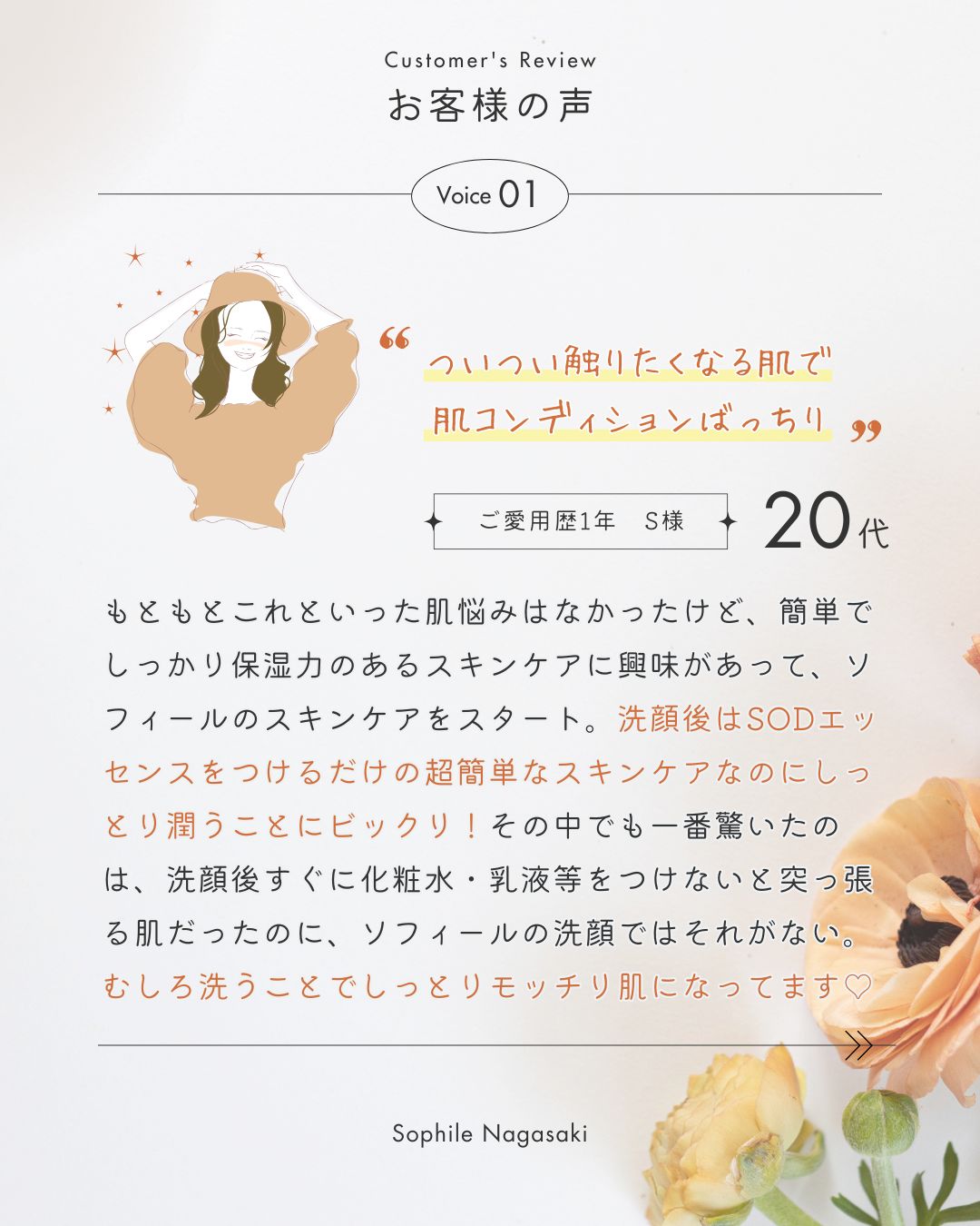 お客様のお声　レビュー①