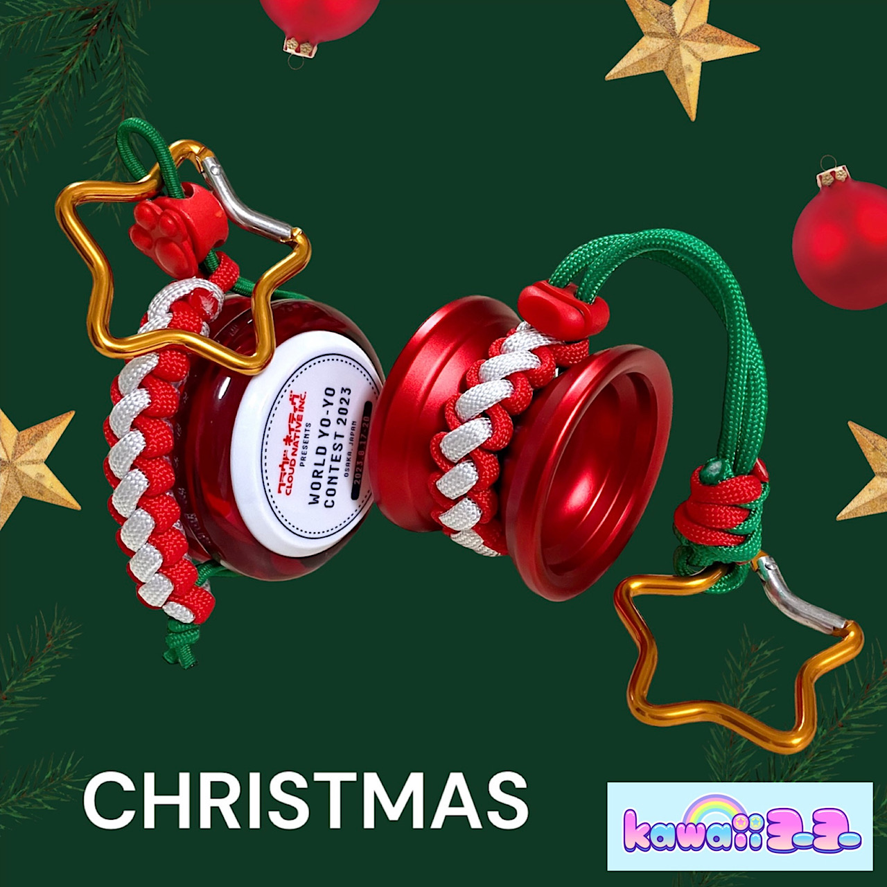 クリスマス仕様のヨーヨーホルダー🎄