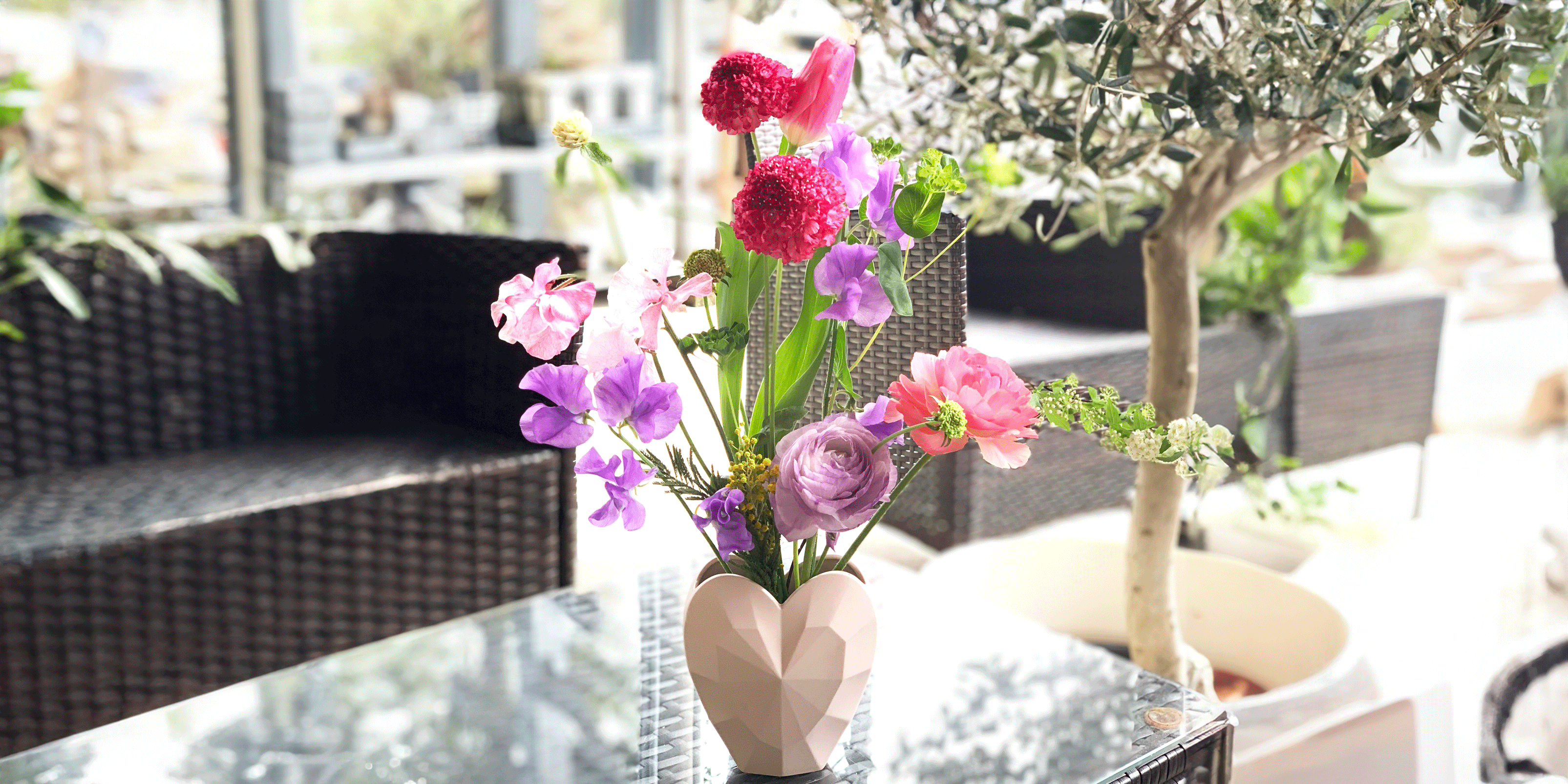 常時開催ワークショップ　2月の生花アレンジメントフラワー