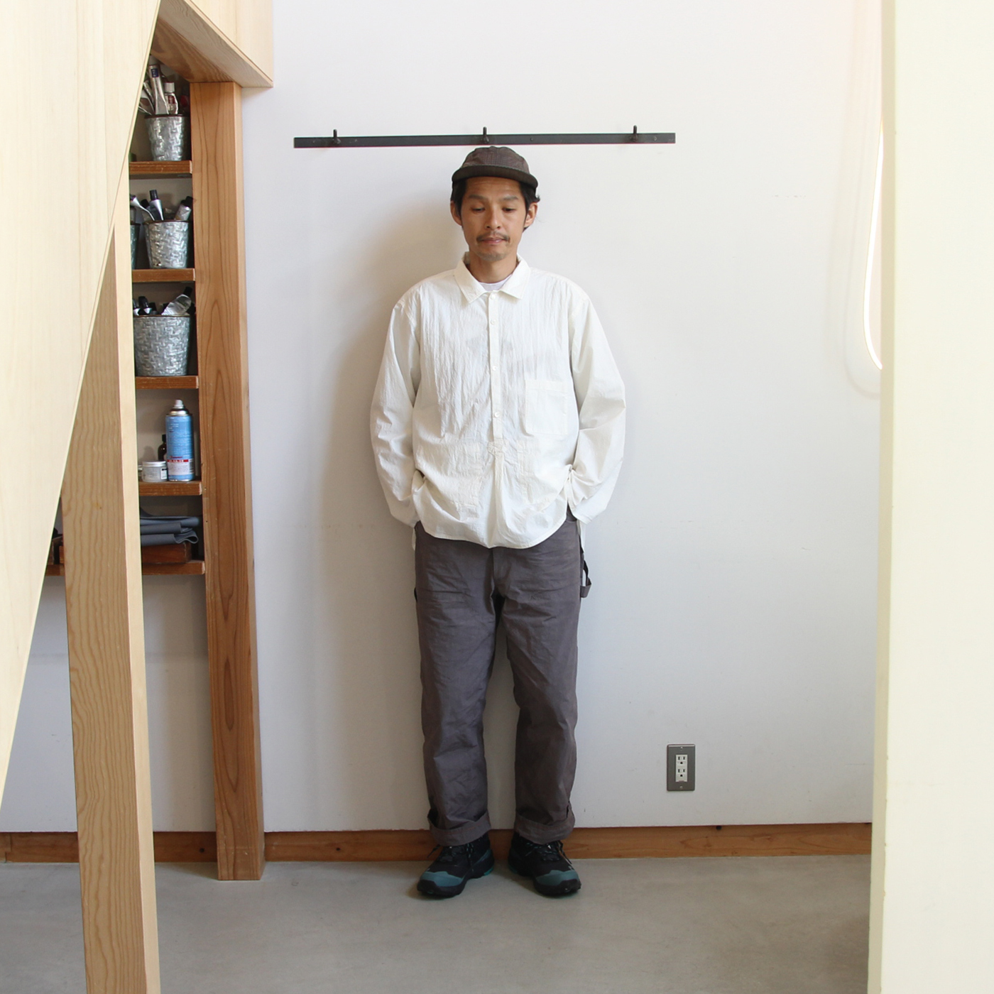 ENDS and MEANS/エンズアンドミーンズ Nizza L/S Shirts