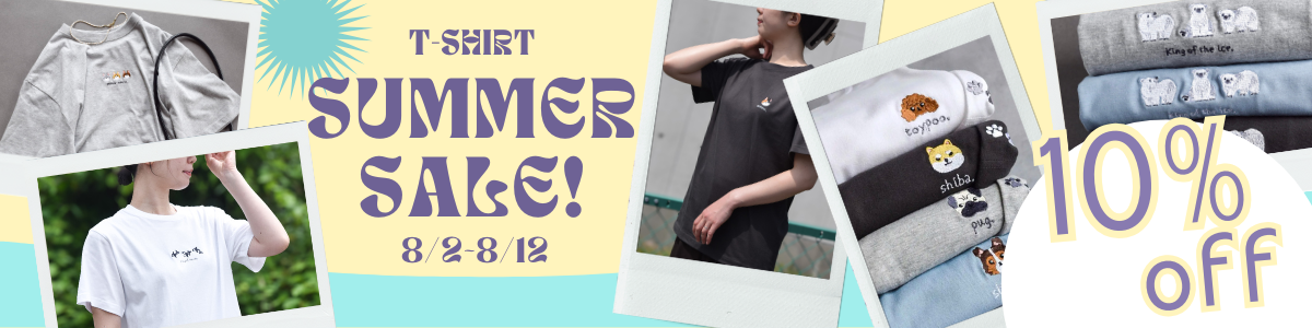 ＼今年もやります！ 公式ショップ限定summerセール！Tシャツ全品10%オフ ／