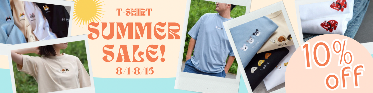 ＼ 公式ショップ限定summerセール！Tシャツ全品10%オフセール実施中 ／
