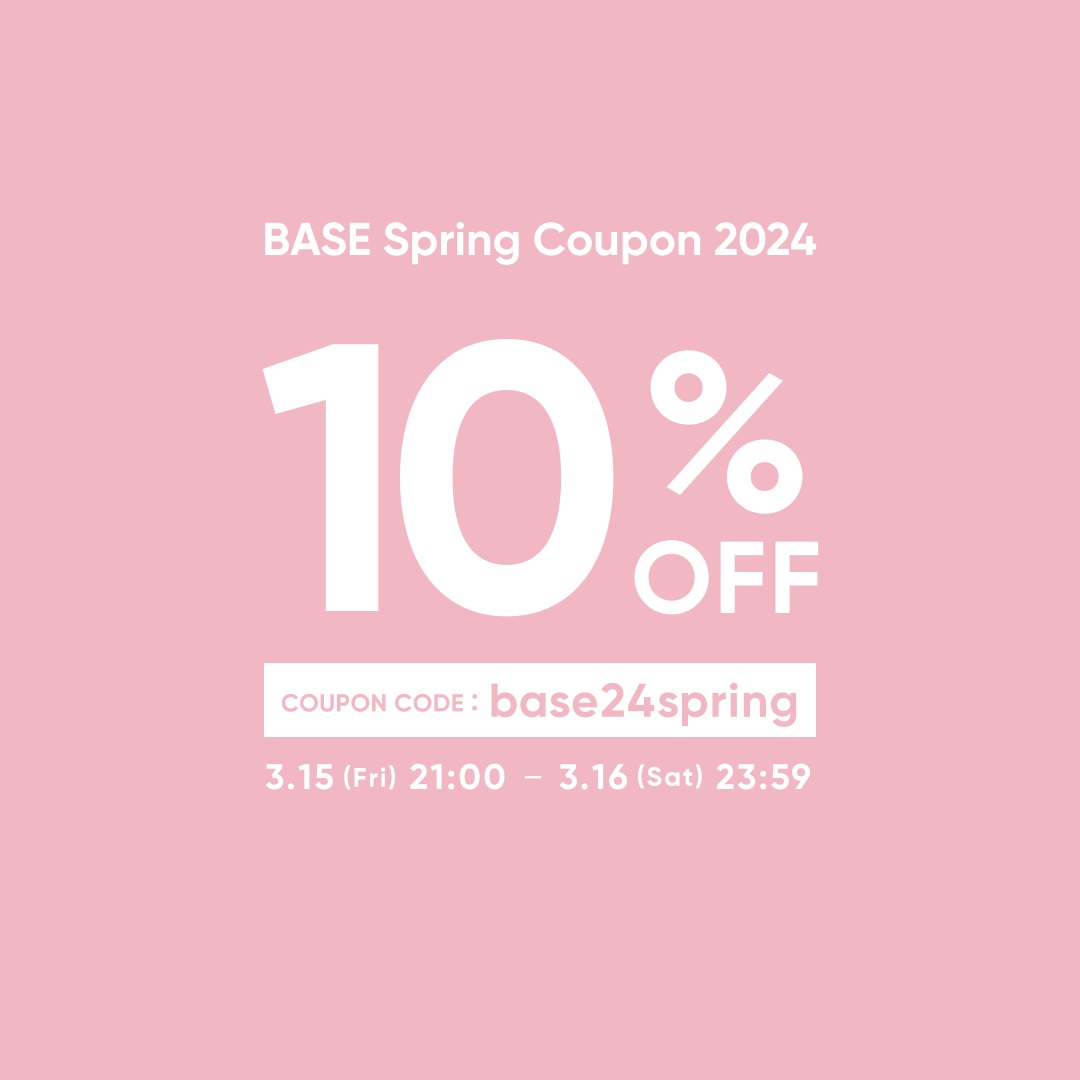 Spring Coupon 2024(スプリング クーポン2024) 10％OFFクーポン！