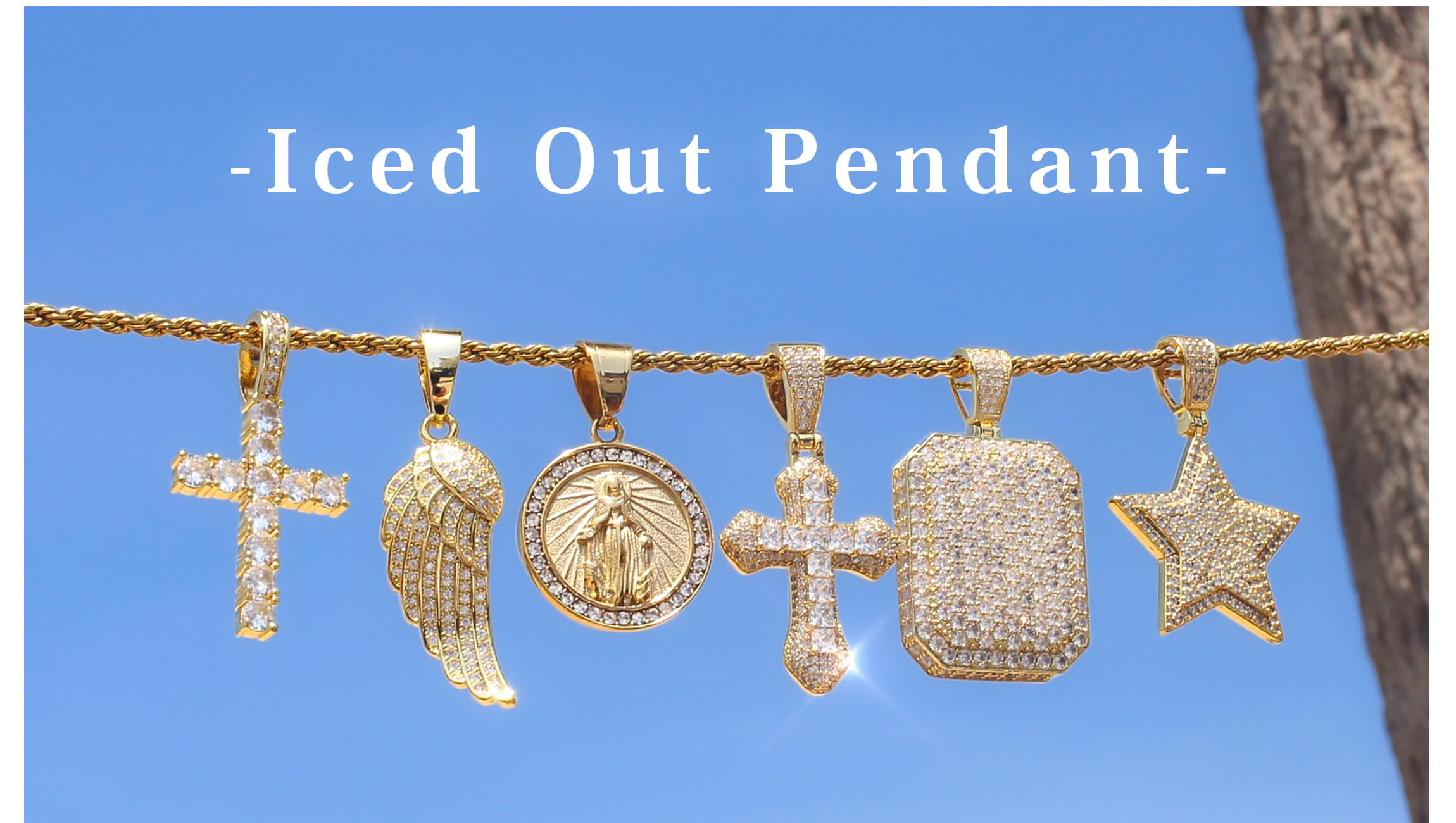 MALIAREの本格アイスドアウトペンダント✨  P-8