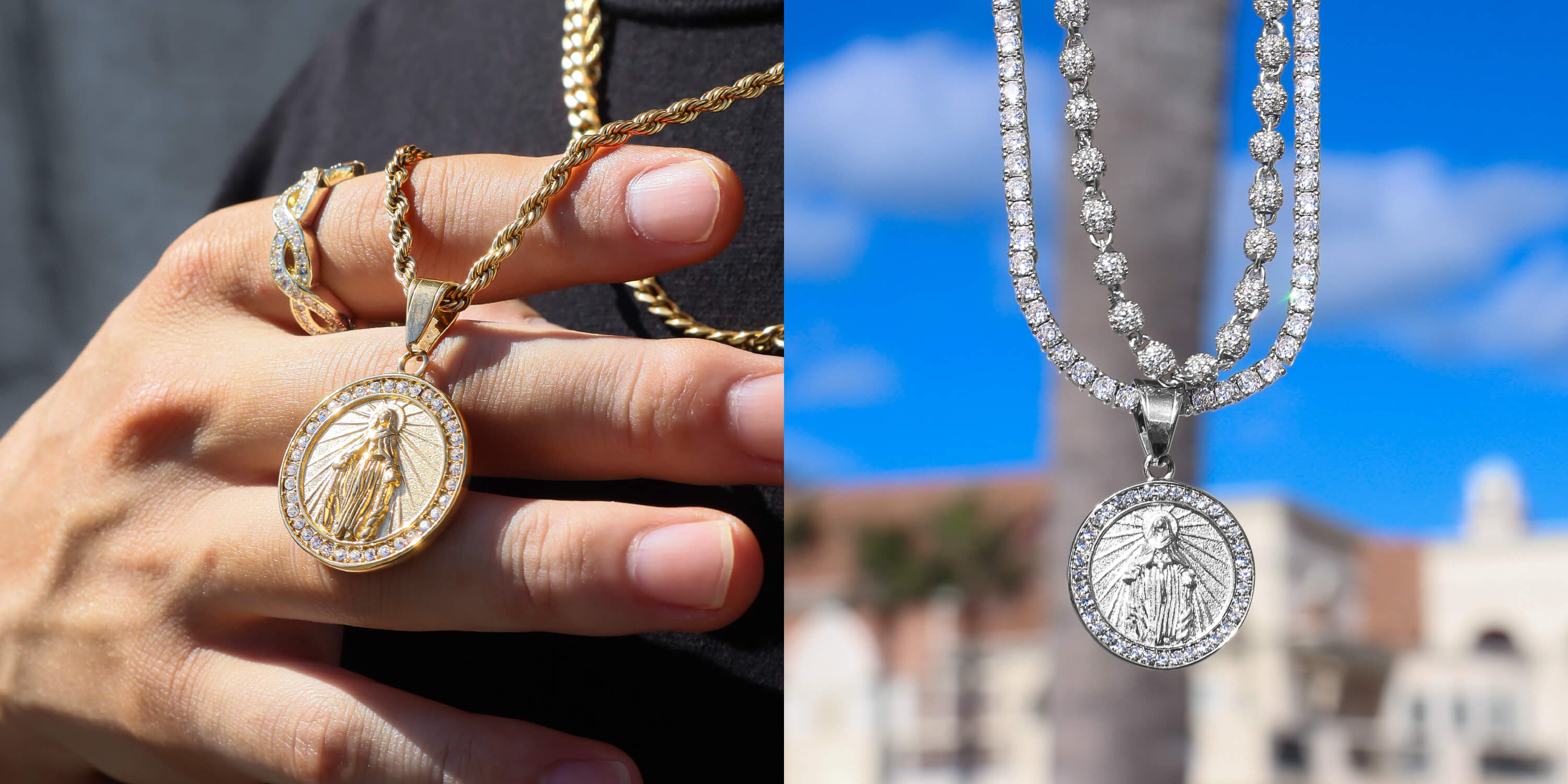 上品な印象を与えてくれるマリアコインネックレス!!