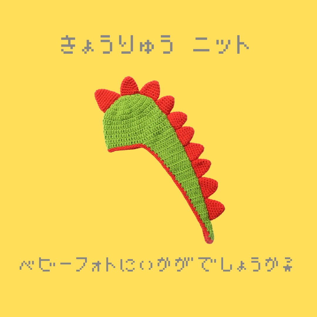 ベビーフォトにピッタリ☆恐竜ニット発売致しました☆