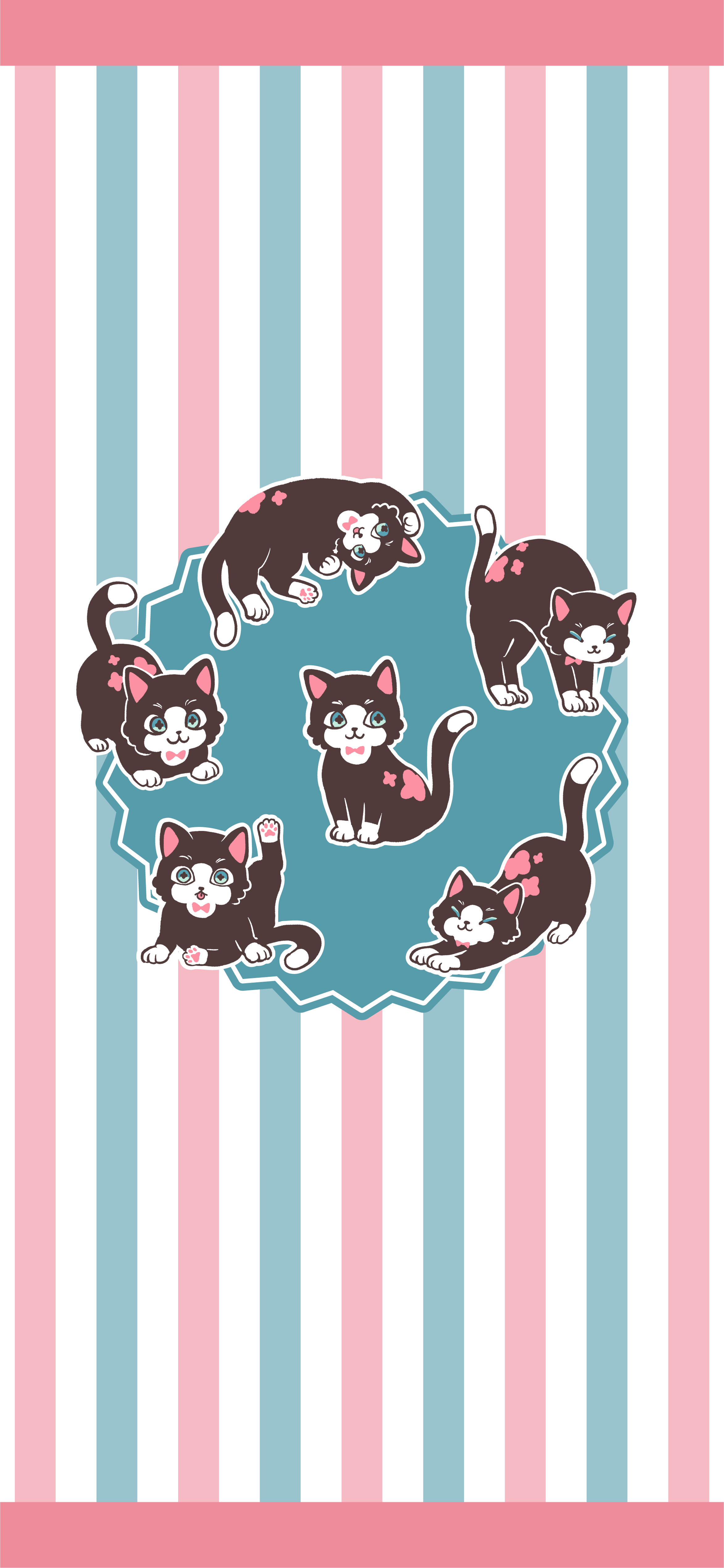 【無料配布】季節模様にゃんこオリジナル壁紙プレゼント🎁✨