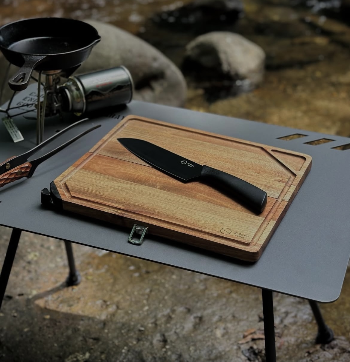 【商品情報】 ”ZENcamps/包丁付きまな板 "