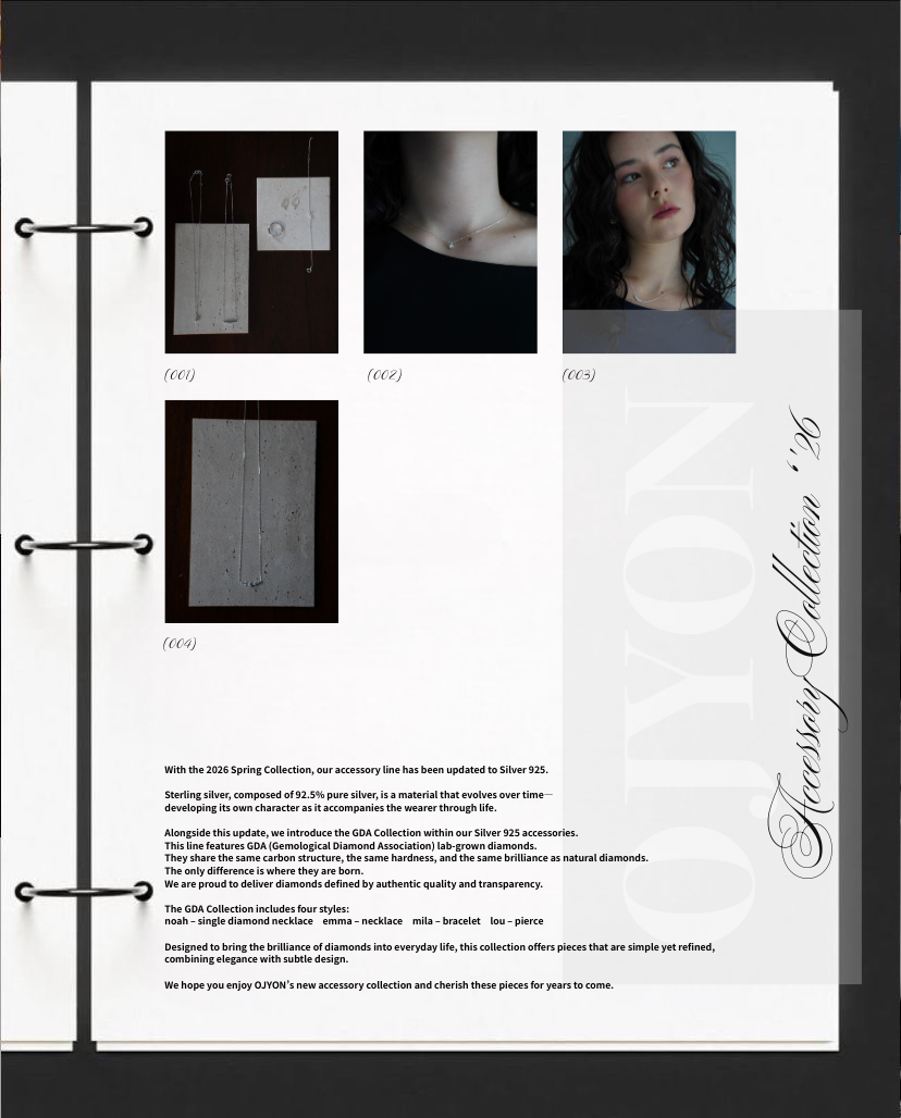 OJYON Silver925 accessory collection Vol.1