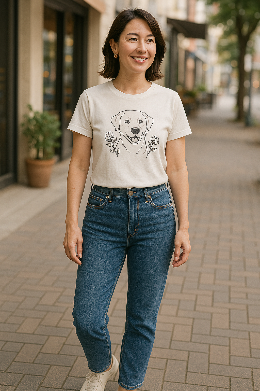 大人女子必見!ペットモチーフのかわいいTシャツコーデ術