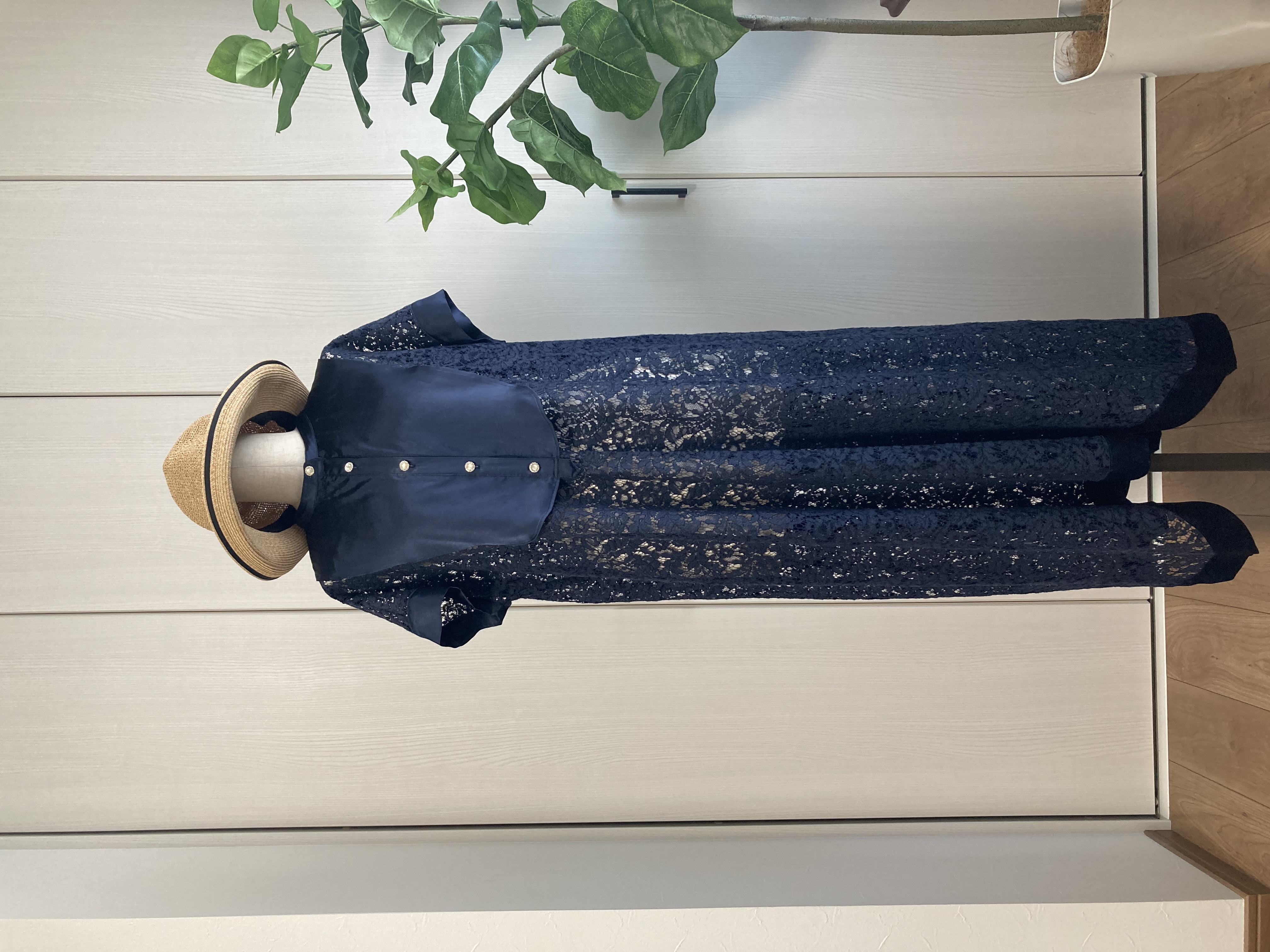 ビブヨークワンピース　半袖アレンジNo.1